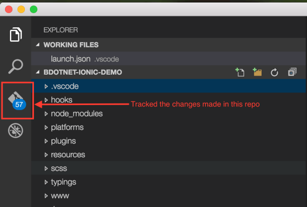 Git-changes-tracked-code